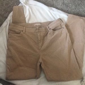 Lands End khaki corduroy